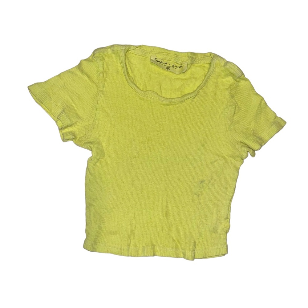 EMMA & SAM Baby Tee, Bright Yellow size S